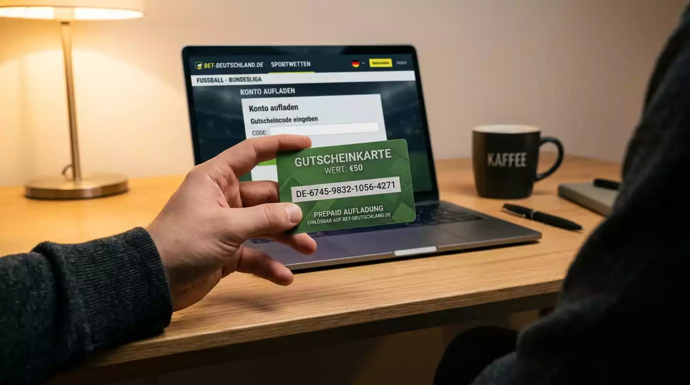 Paysafecard-Einzahlung bei einem deutschen Sportwetten-Anbieter